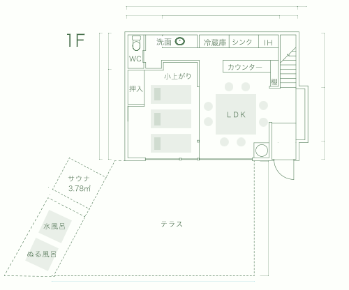 1F floor map
